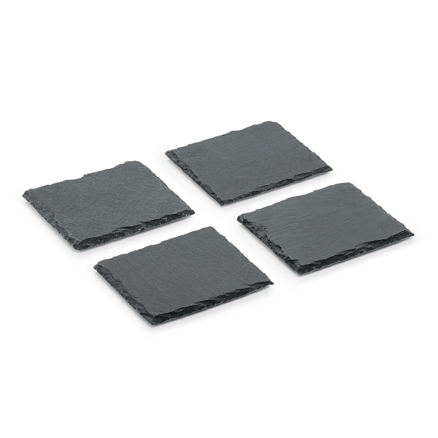 Naturschieferplatte Set SLATE LINE, 10 x 10 cm, 4-teilig, Naturschiefer 