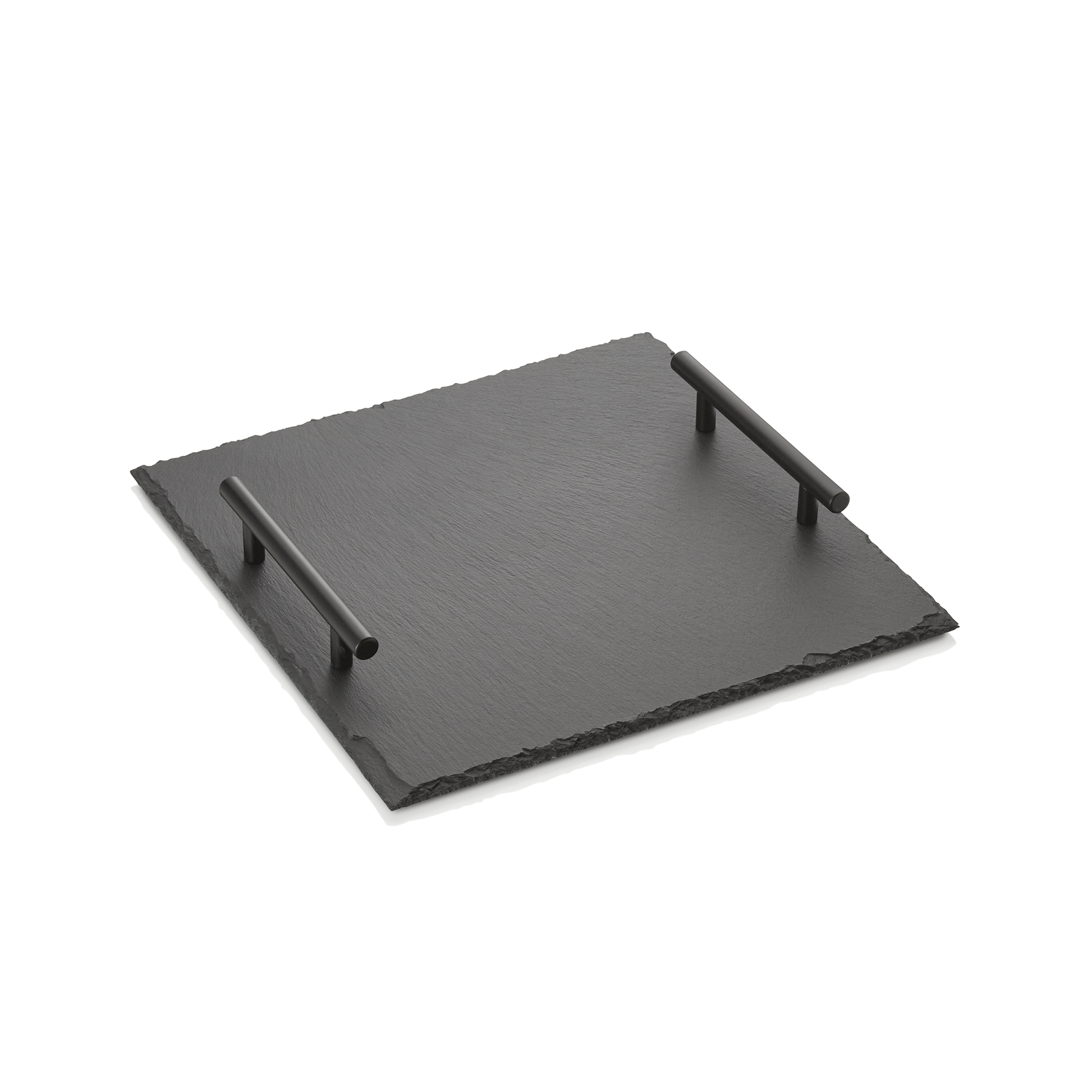 Naturschieferplatte mit Griffen SLATE LINE, 30 x 30 cm, Naturschiefer 