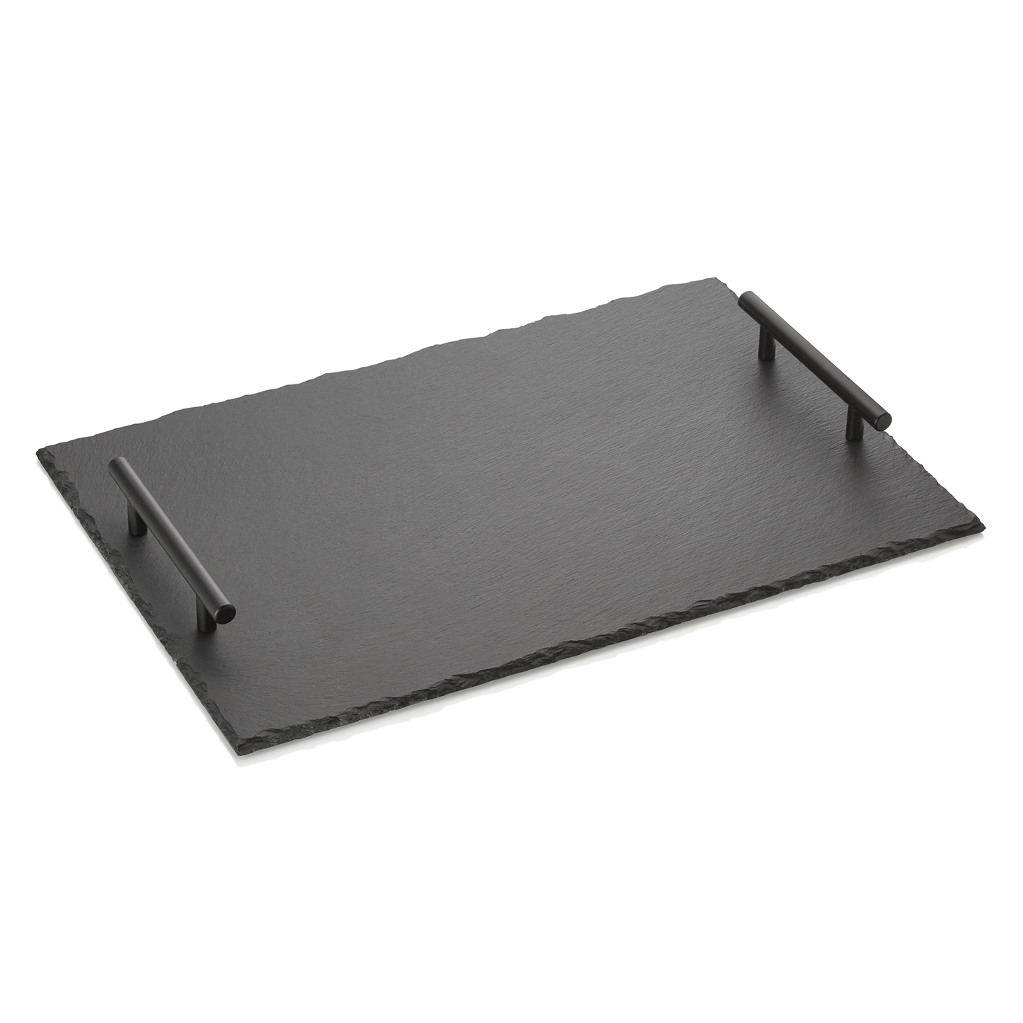 Naturschieferplatte mit Griffen SLATE LINE, 40 x 30 cm, Naturschiefer 