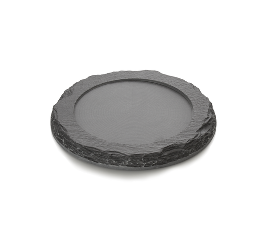 Naturschieferplatte SLATE LINE, Ø 25 cm, Naturschiefer  