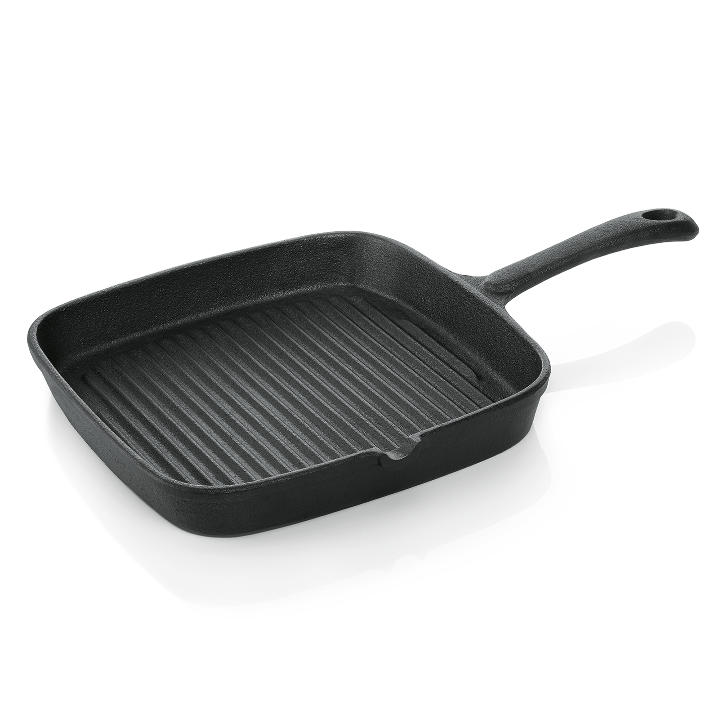 Grillpfanne, 22 x 22 x 3,5 cm, Gusseisen  