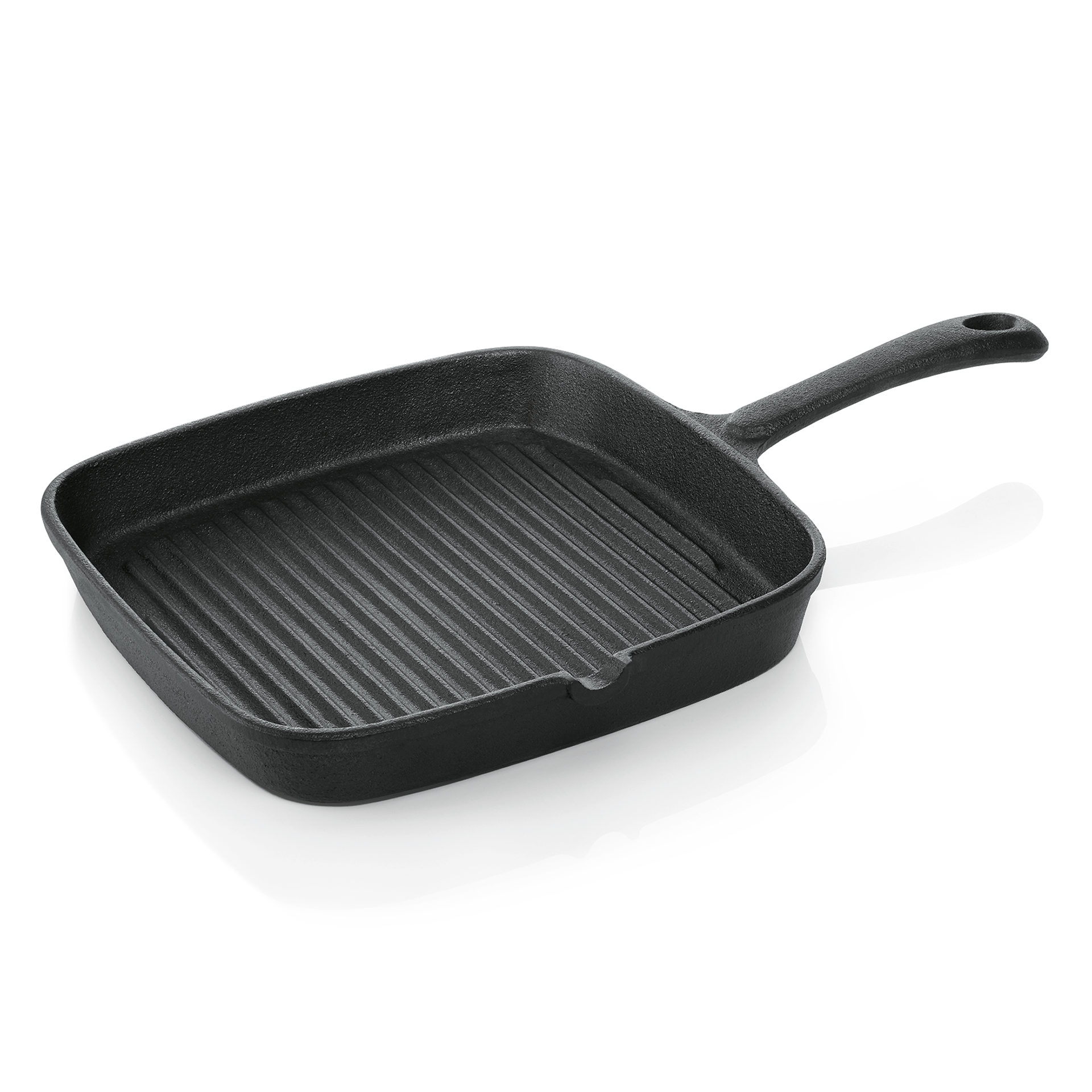 Grillpfanne, 22 x 22 x 3,5 cm, Gusseisen  
