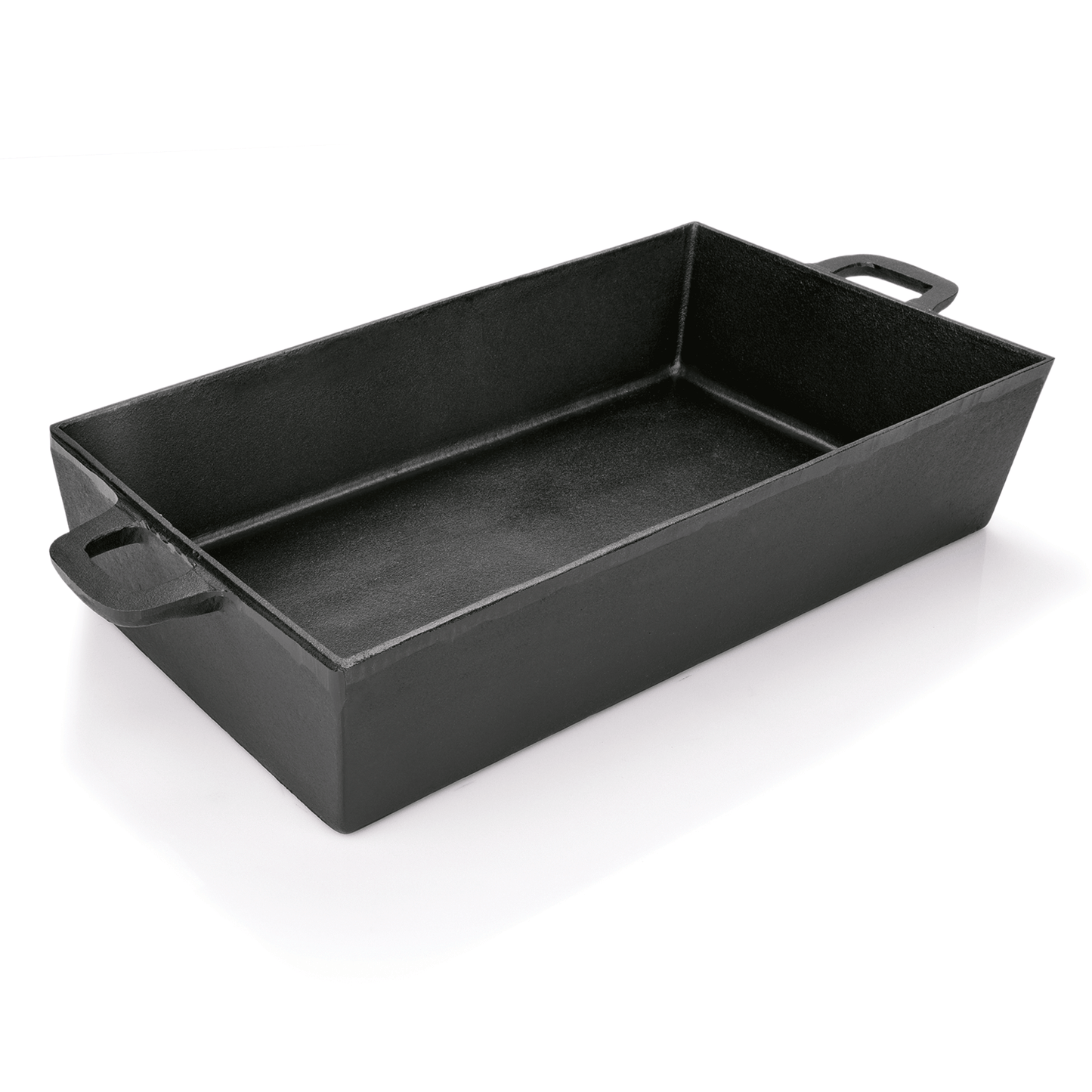 Bräter mit 2 angegossenen Seitengriffen, 53 x 32,5 x 15 cm, Gusseisen 