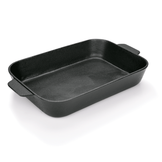 Bräter mit 2 angegossenen Lappengriffen 32 x 21,5 x 5,5 cm, Gusseisen 
