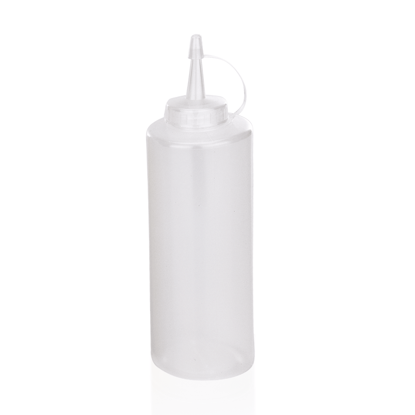 Quetschflasche Set, Ø 7 cm, 0,45 ltr., Transparent, Set á 6 Stück, Polyethylen 