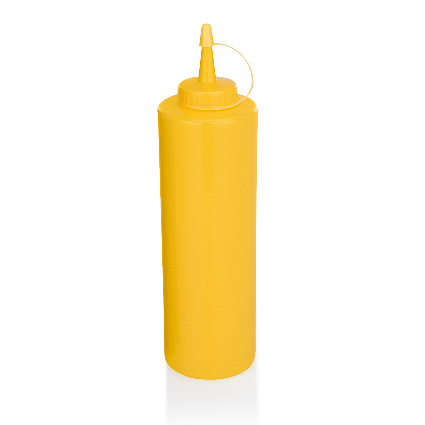 Quetschflasche Set, Ø 7 cm, 0,7 ltr., gelb, Set á 6 Stück, Polyethylen 