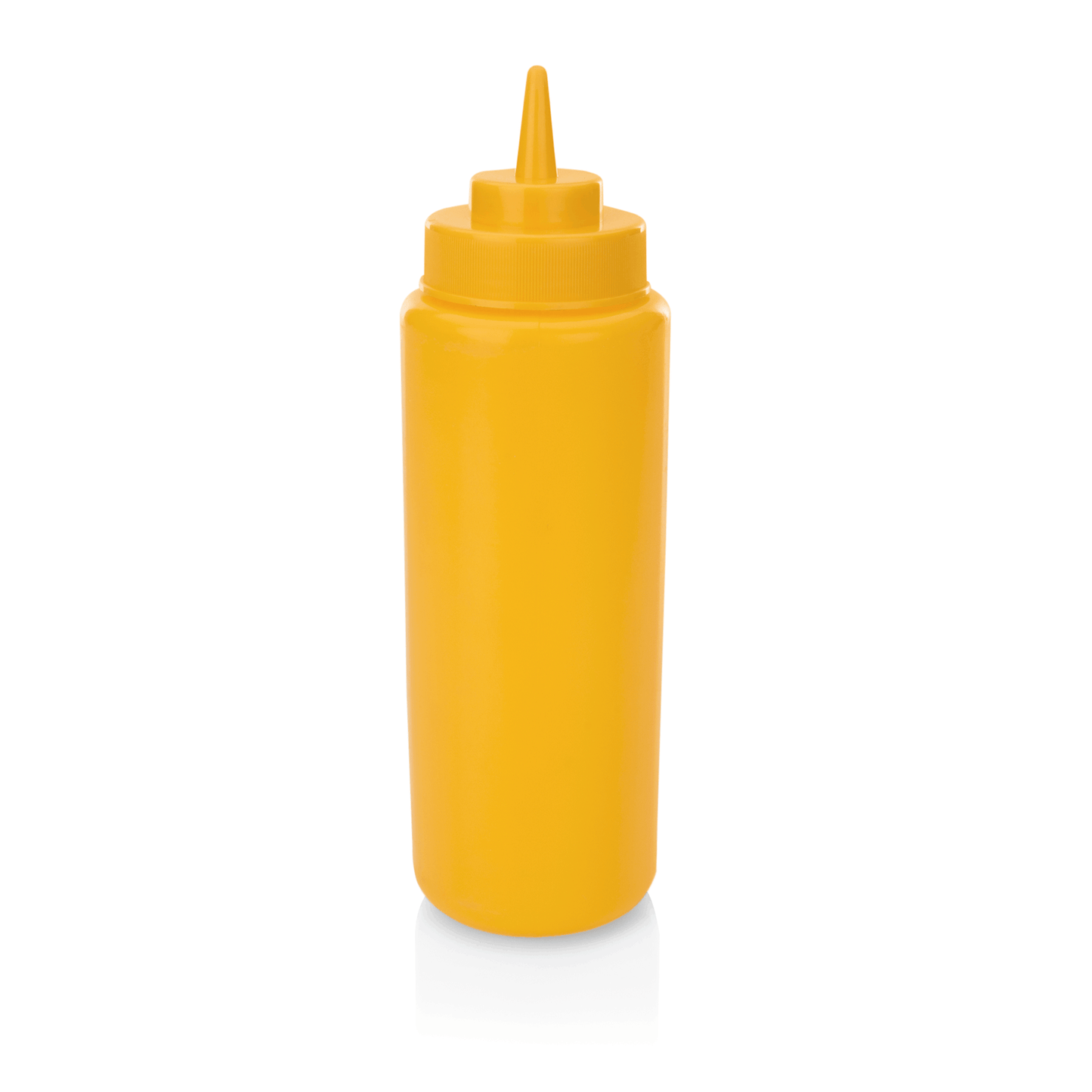 Quetschflasche Set, Ø 8 cm, 0,95 ltr., gelb, Set á 6 Stück, Polyethylen 