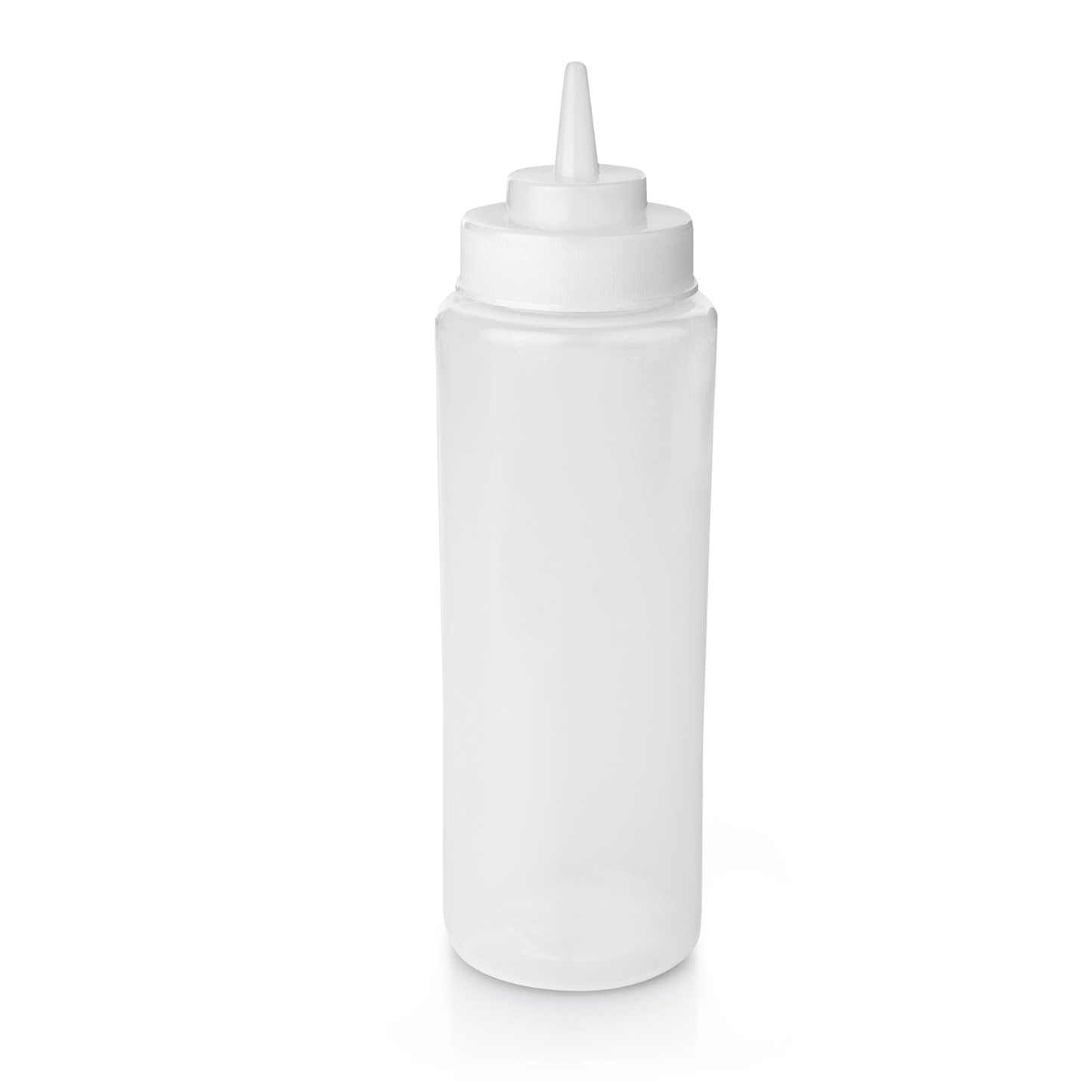 Quetschflasche Set, Ø 8 cm, 0,95 ltr., Transparent, Set á 6 Stück, Polyethylen 