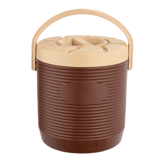 Thermospeisetransportbehälter, 12 ltr., braun, mit PU-Isolierung, Ø 30 cm