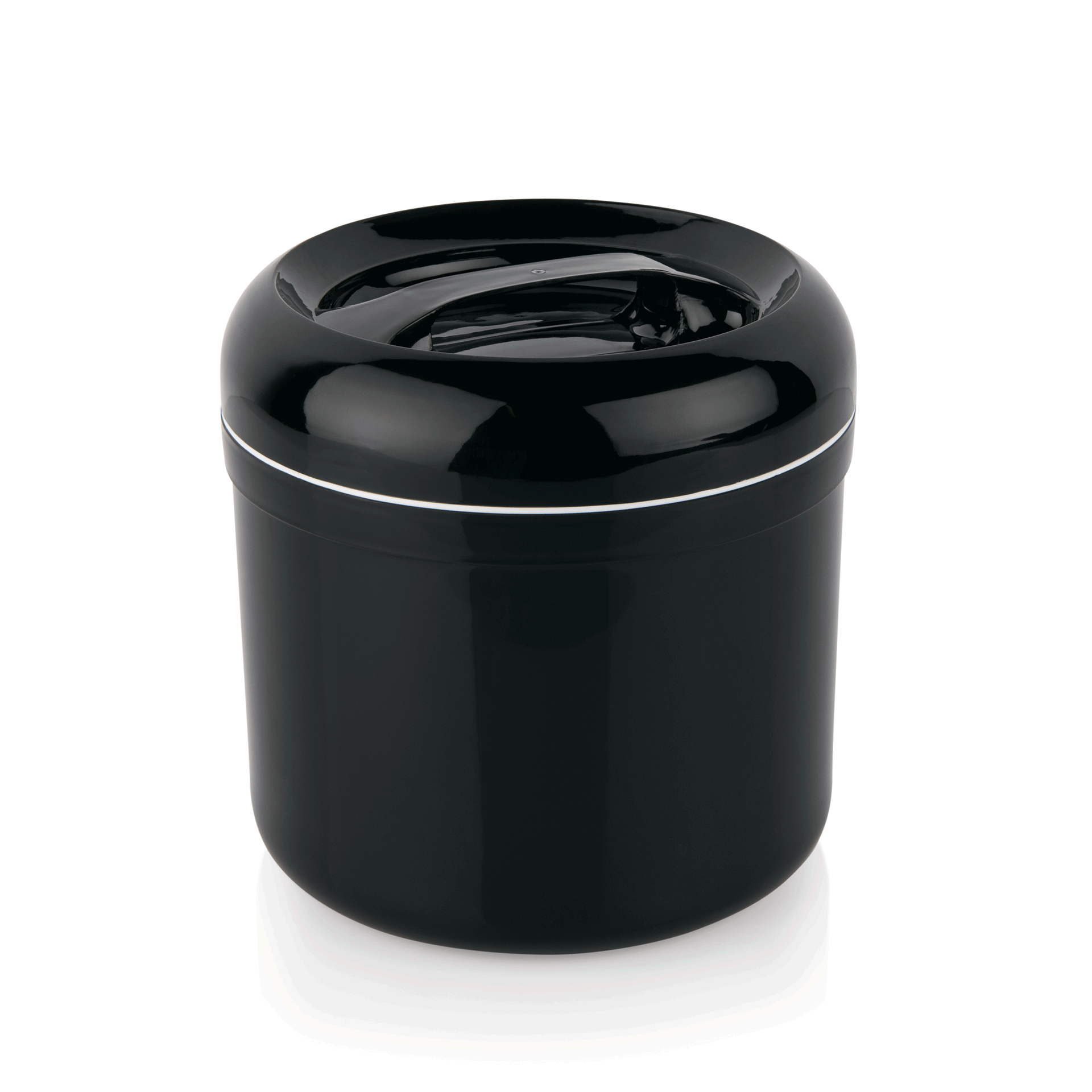 Eisbox, Ø 21 cm, Höhe 22 cm, 4 ltr., doppelwandig, schwarz, Polypropylen 