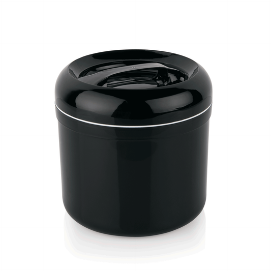Eisbox, Ø 21 cm, Höhe 22 cm, 4 ltr., doppelwandig, schwarz, Polypropylen 