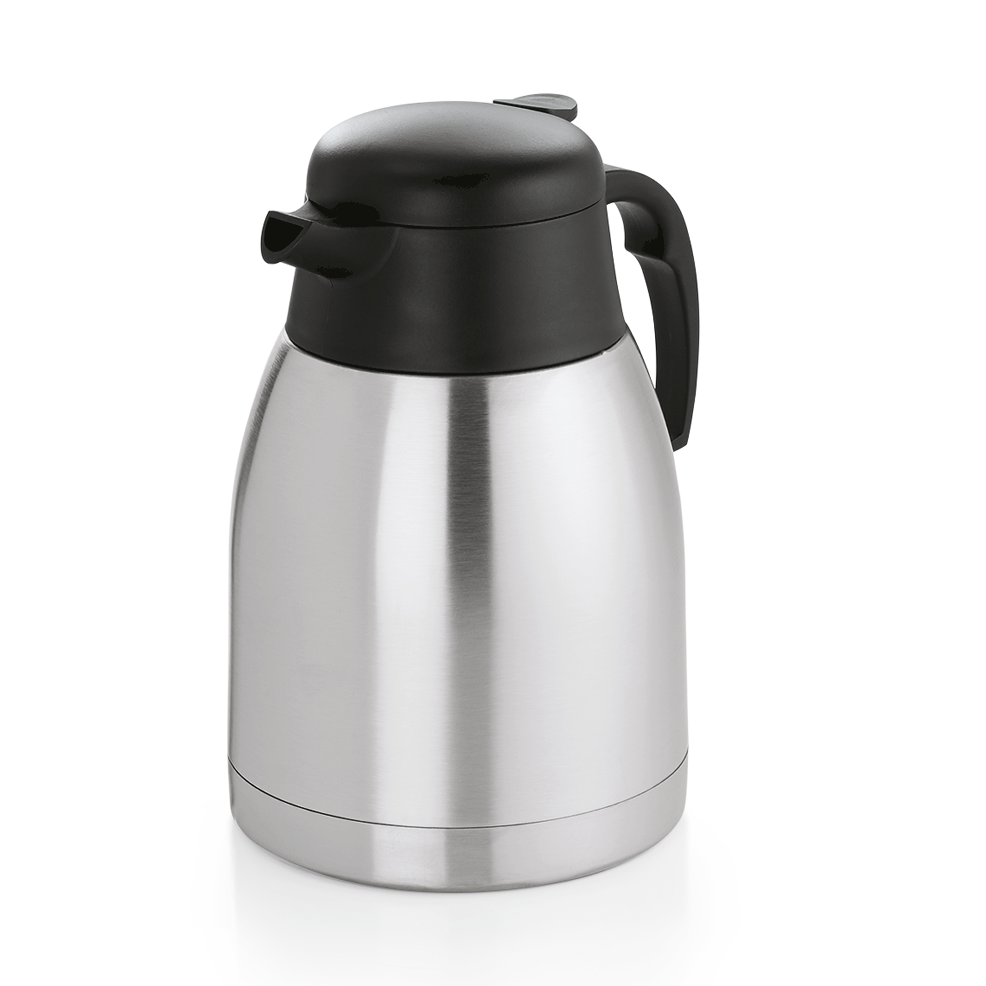 Isolierkanne, 1,5 ltr., Ø 14 cm, Höhe 22 cm, doppelwandig, Chromnickelstahl 