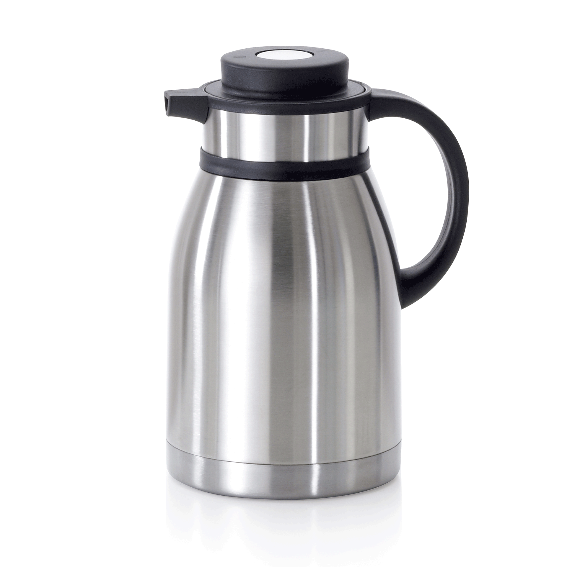 Isolierkanne, 2,5 ltr., Ø 14 cm, Höhe 29,5 cm, doppelwandig, Chromnickelstahl 