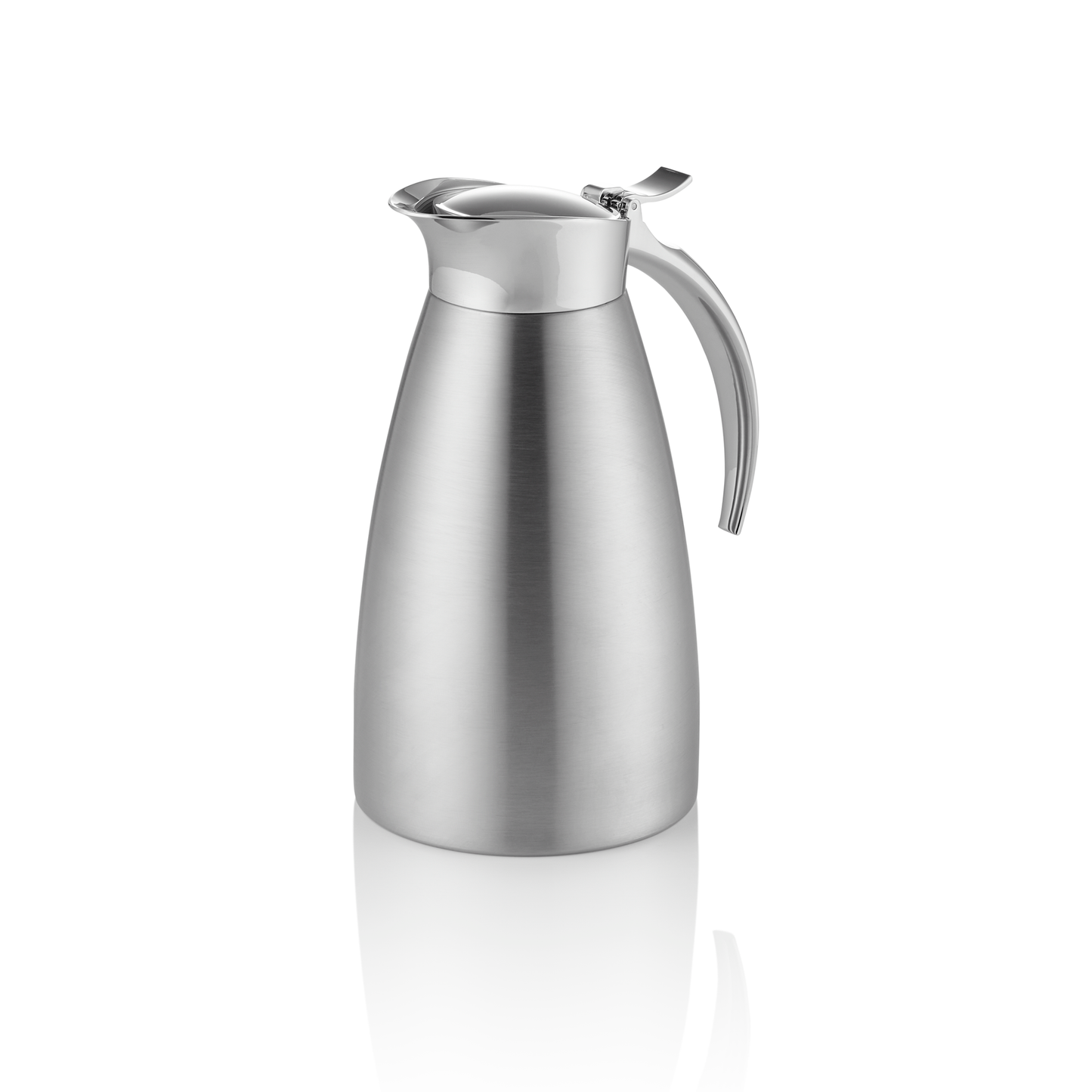Isolierkanne, 0,6 ltr., Ø 10,5 cm, Höhe 19,5 cm, Chromnickelstahl 18/8 