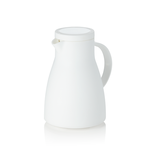 Isolierkanne, 0,7 ltr., Ø 12,5 cm, Höhe 19,5 cm, weiß, Polypropylen 