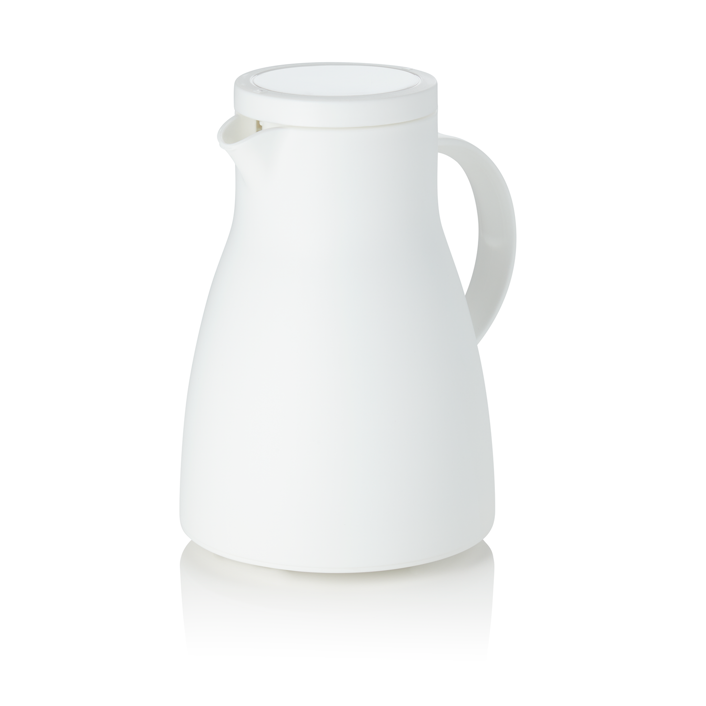 Isolierkanne, 1 ltr., Ø 14,5 cm, Höhe 22 cm, weiß, Polypropylen 