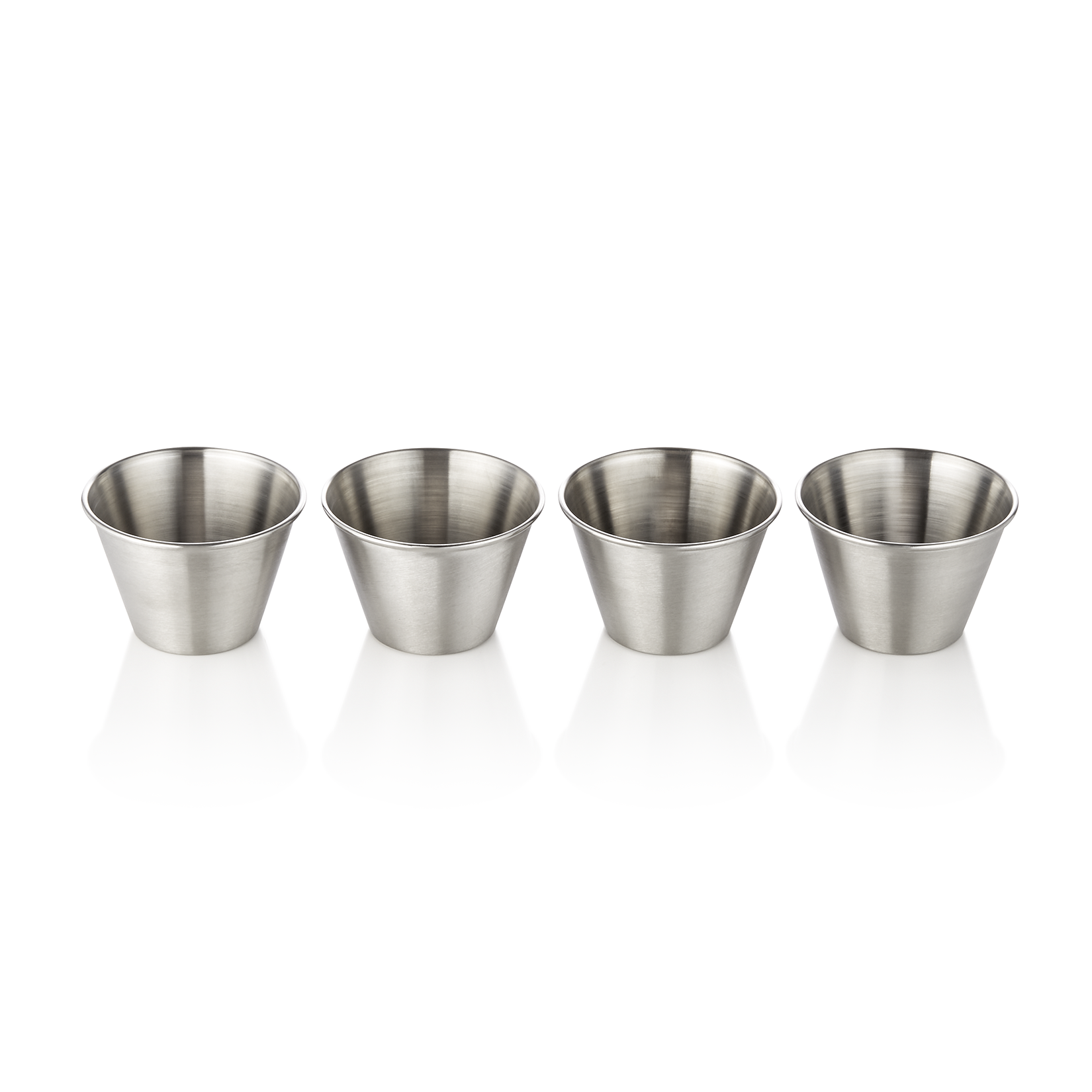 Dipschale Set, 80 ml, Ø 7 cm, Set á 4 Stück, Chromnickelstahl 