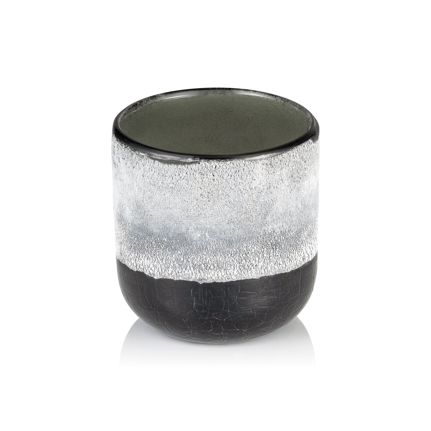 Frosted Graphite Grey YUYU, Ø 10 cm, Höhe 11 cm, Glas  