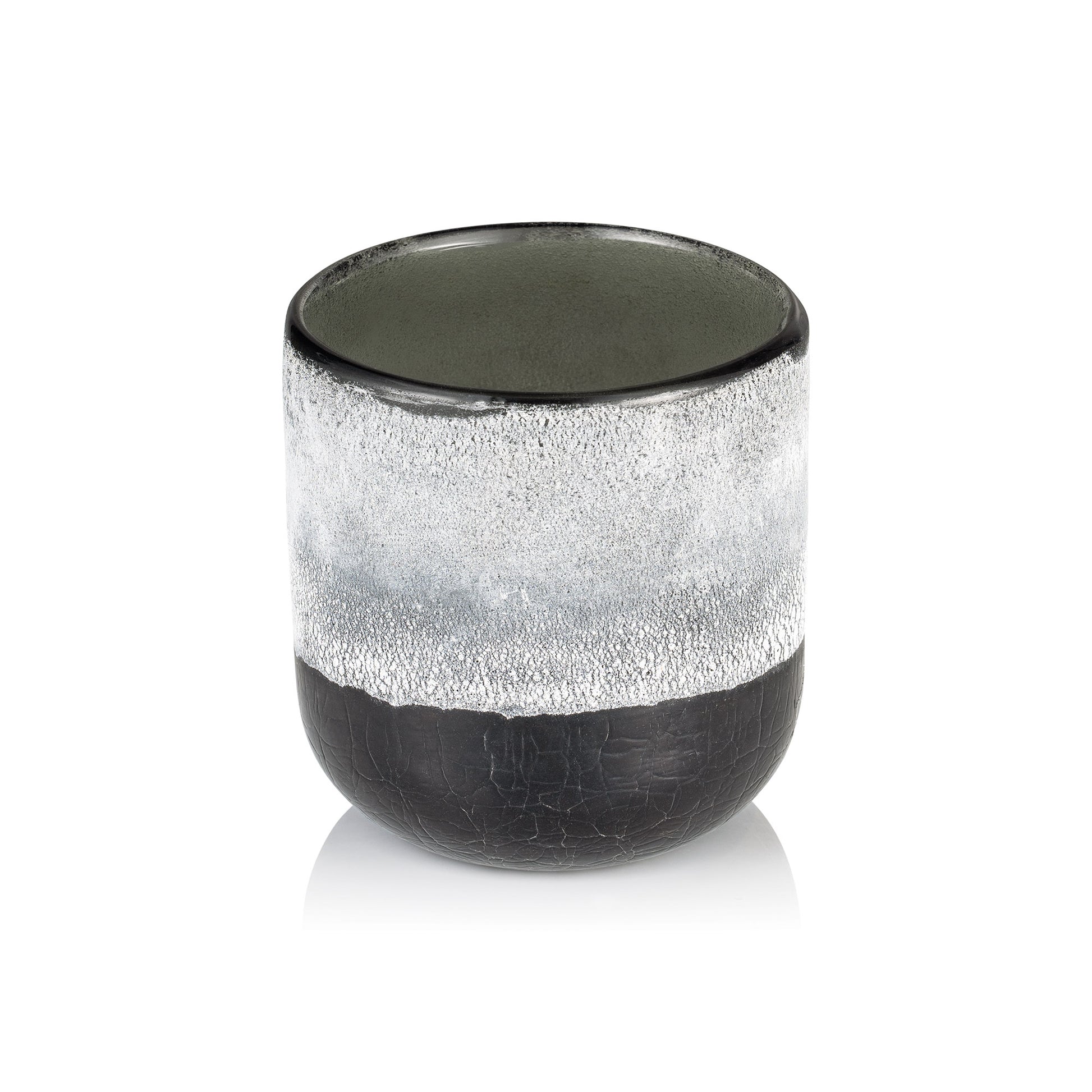 Frosted Graphite Grey YUYU, Ø 10 cm, Höhe 11 cm, Glas  