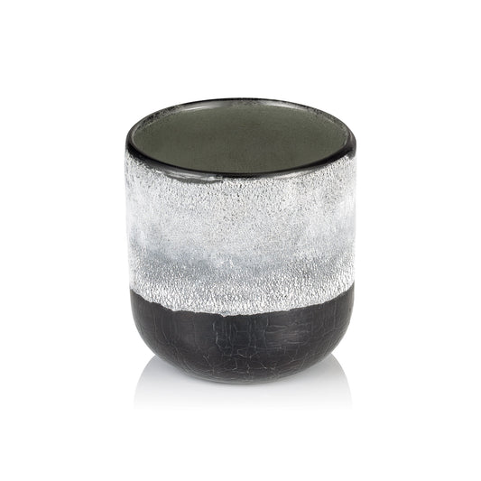 Frosted Graphite Grey YUYU, Ø 10 cm, Höhe 11 cm, Glas  