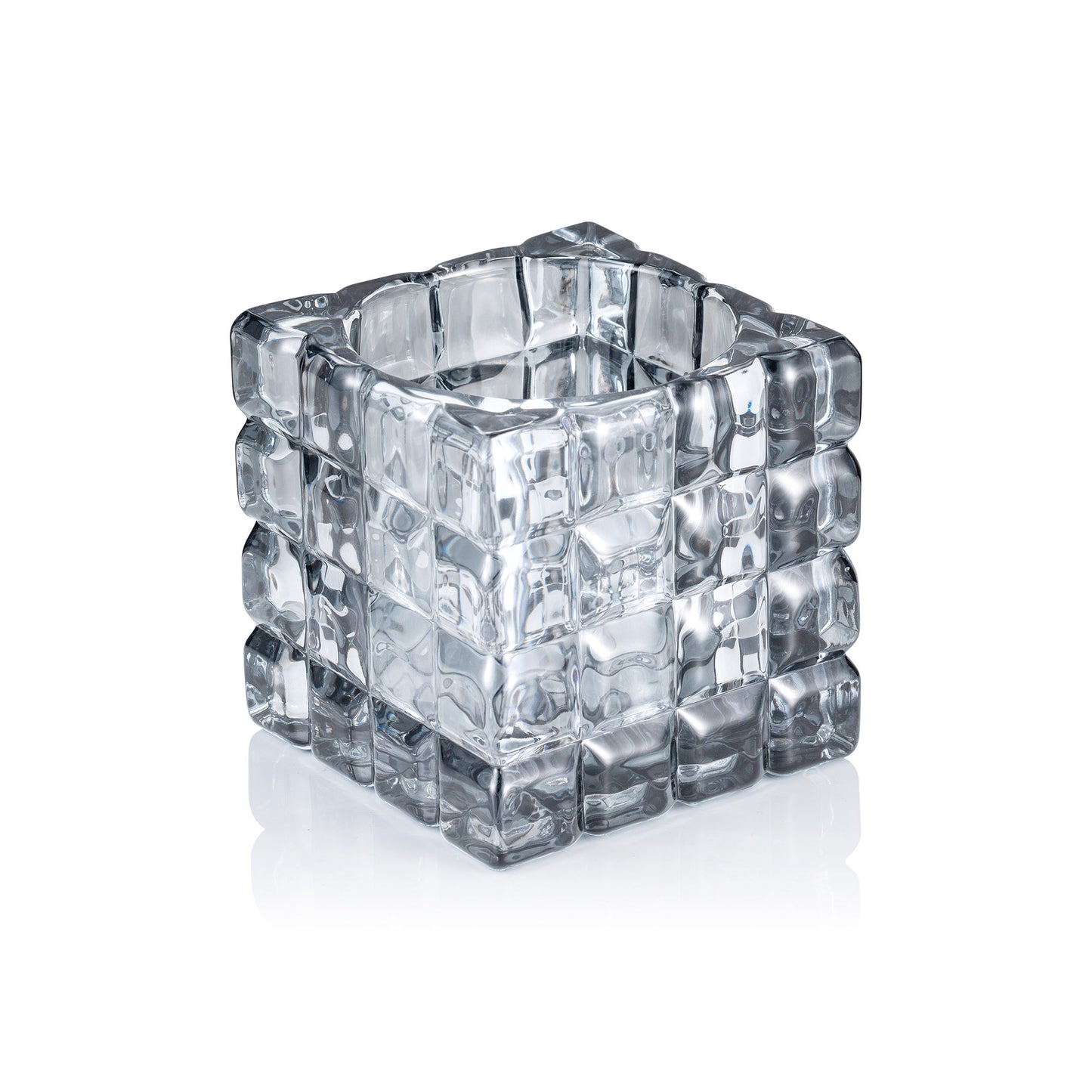 Cube Smoke Grey YUYU, 9 x 9 x 9 cm, Glas  