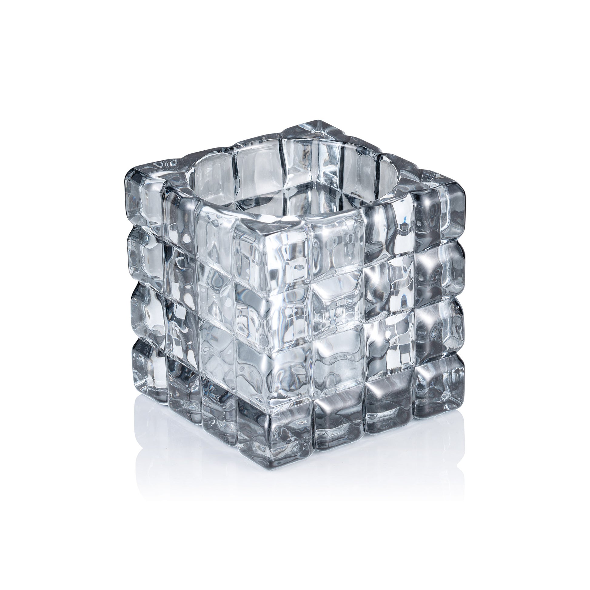 Cube Smoke Grey YUYU, 9 x 9 x 9 cm, Glas  