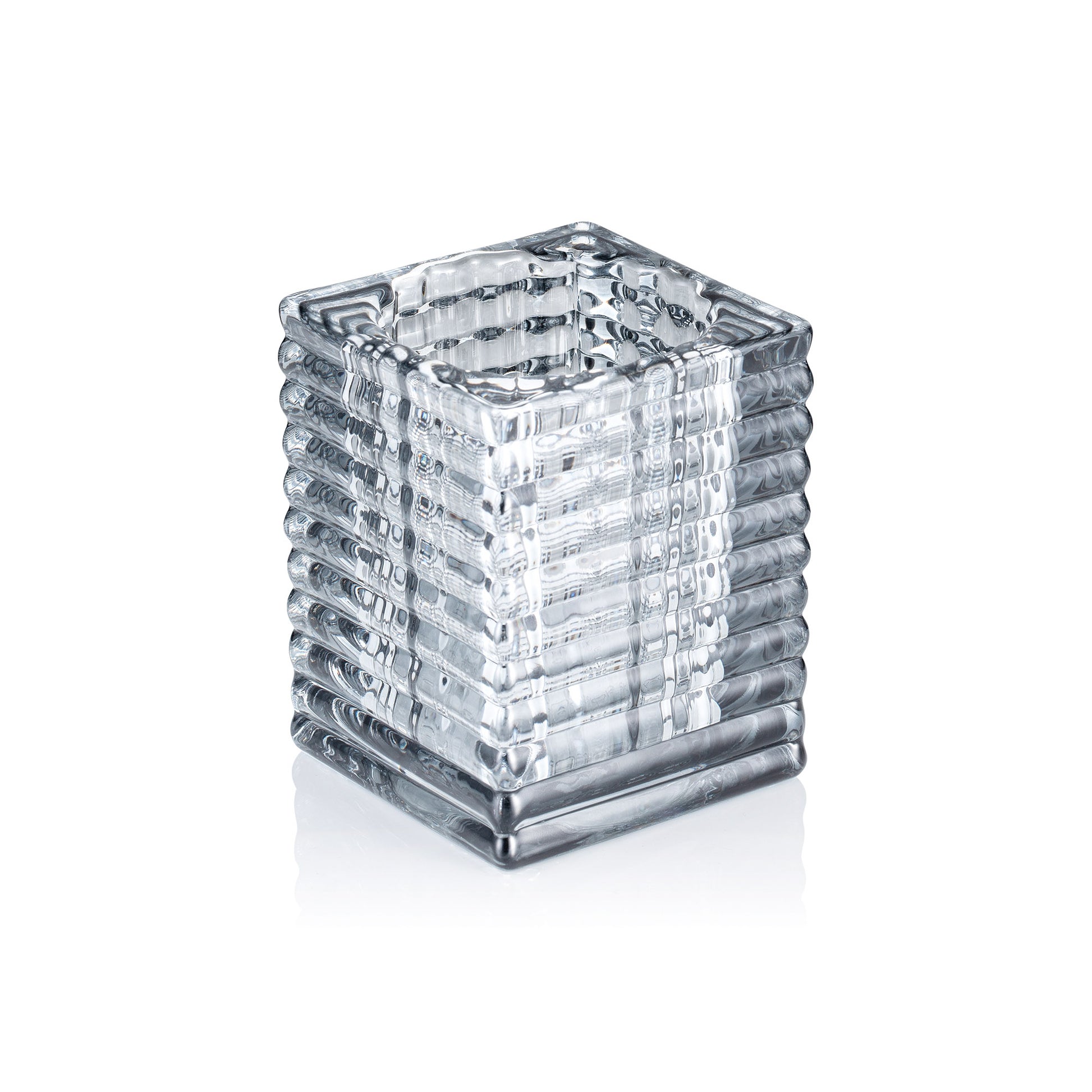 Cube Smoke Grey YUYU, 7,5 x 7,5 x 9,5 cm, Glas  