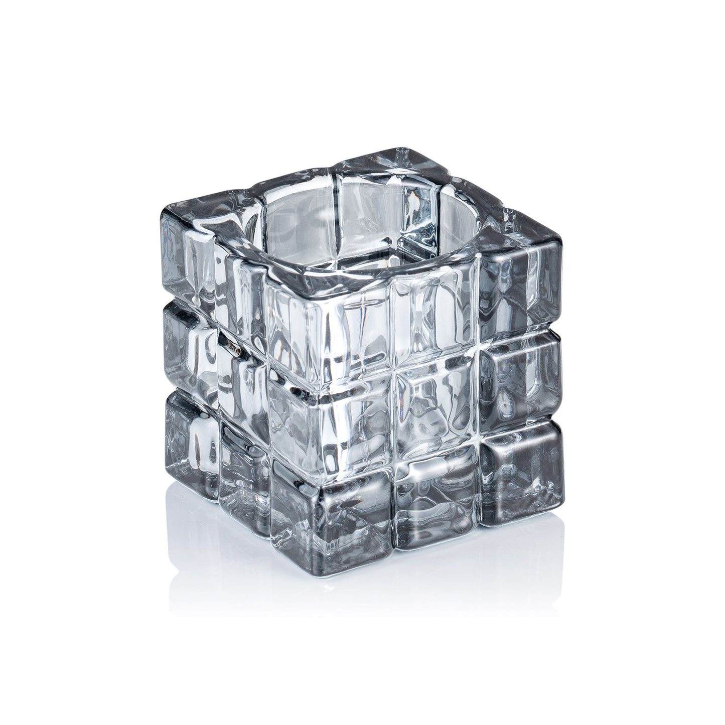 Cube Smoke Grey YUYU, 6,5 x 6,5 x 6,5 cm, Glas  