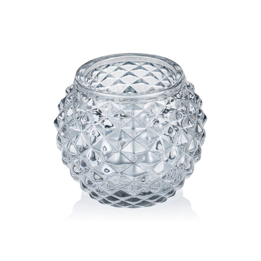 Ball Smoke Grey YUYU, Ø 7,5 cm, Höhe 6 cm, Glas  