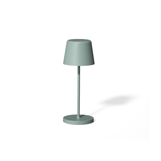 LED Tischleuchte YUYU ALEX, Mint Matt, Höhe 20,8 cm, Ø 7,6 cm, Aluguss 