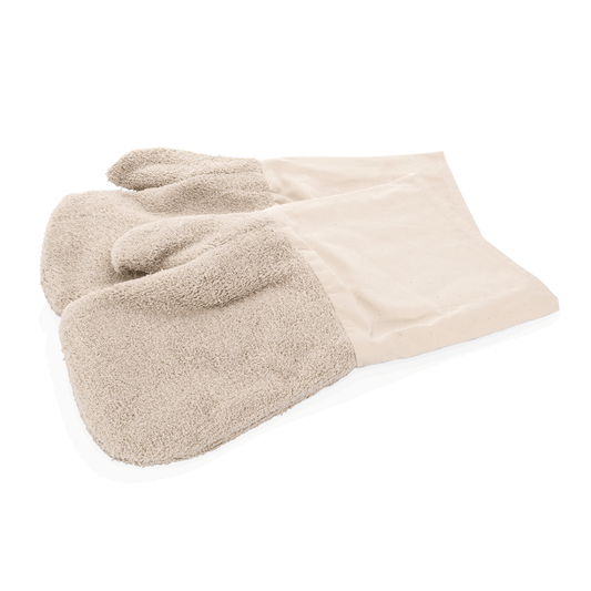 Hitzefausthandschuhe Paar, 40 cm, Baumwolle, Polyesterfaserstoff 