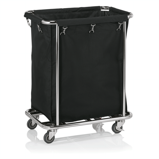 Wäschewagen schwarz65 x 45 x 84 cm, verchromt/Nylon  