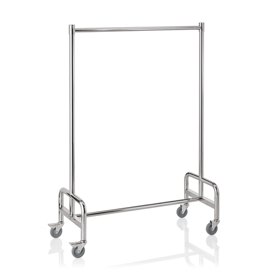 Garderobenwagen, 120 x 53 x 170 cm, Chromnickelstahl 