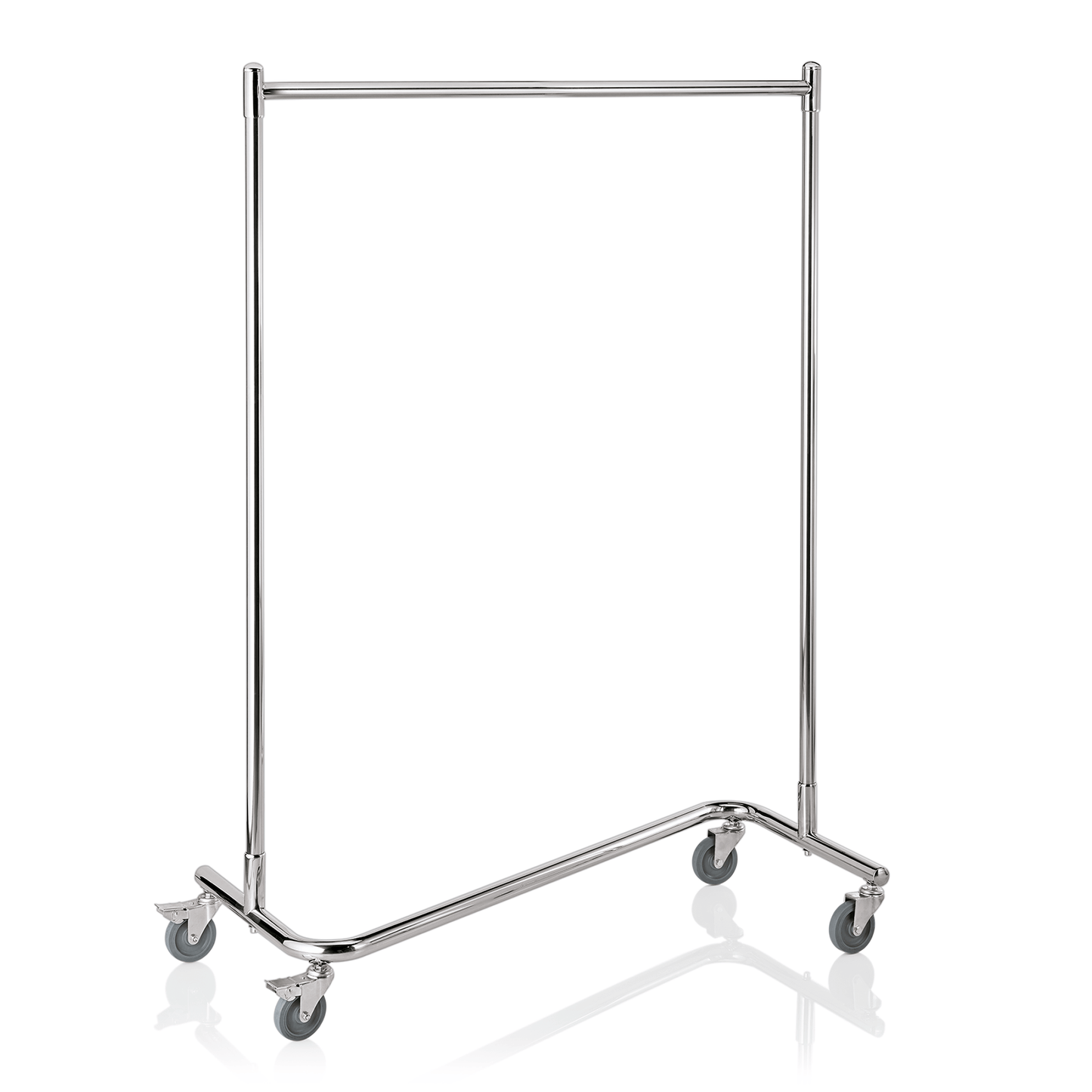Garderobenwagen, Z-Form, 120 x 53 x 170 cm, Chromnickelstahl 