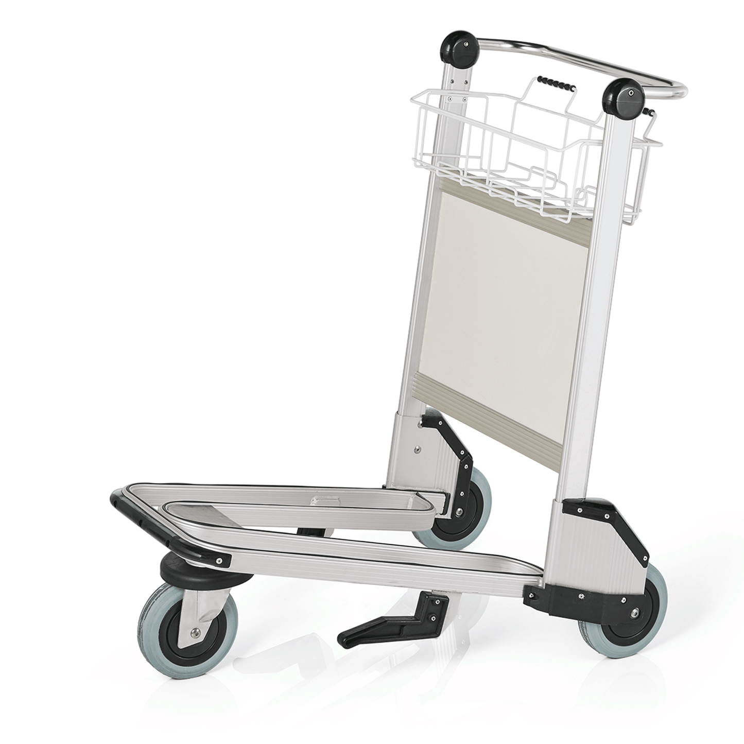 Airport Trolley, 93 x 67 x 104 cm, Aluminium  