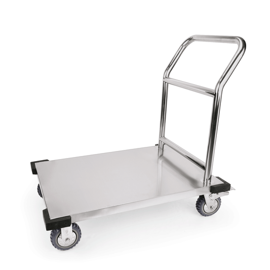 Plattformwagen, 91,5 x 51 x 95 cm, Edelstahl  