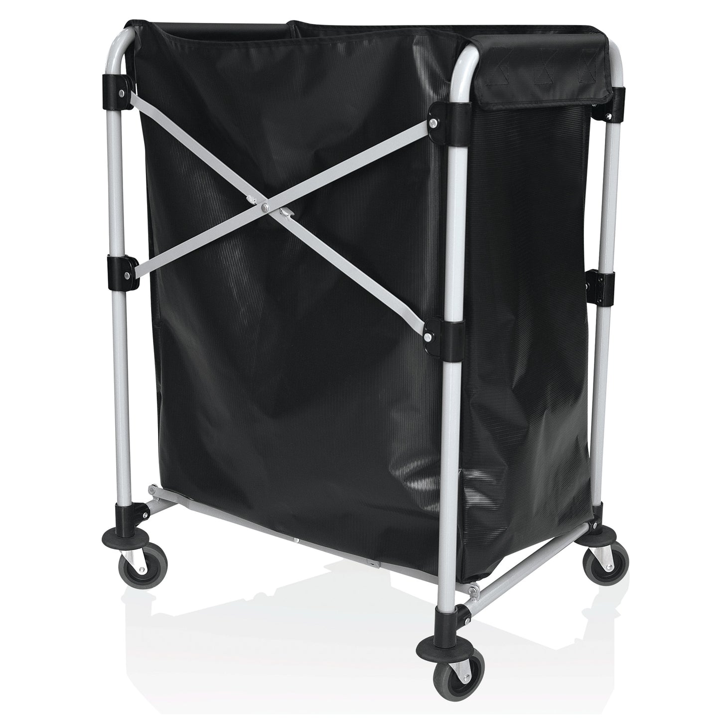 Wäschewagen, 66 x 50 x 86 cm, Eisen, Pulverbeschichtet, PVC 