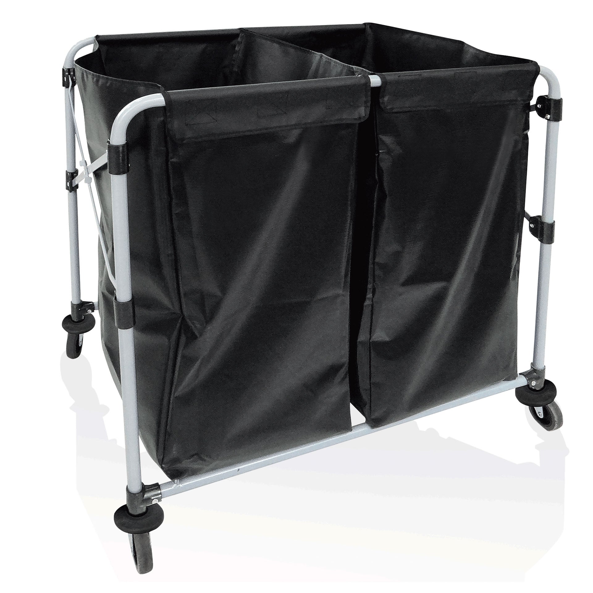 Wäschewagen Double, 90 x 66 x 86 cm, Eisen, Pulverbeschichtet, PVC 