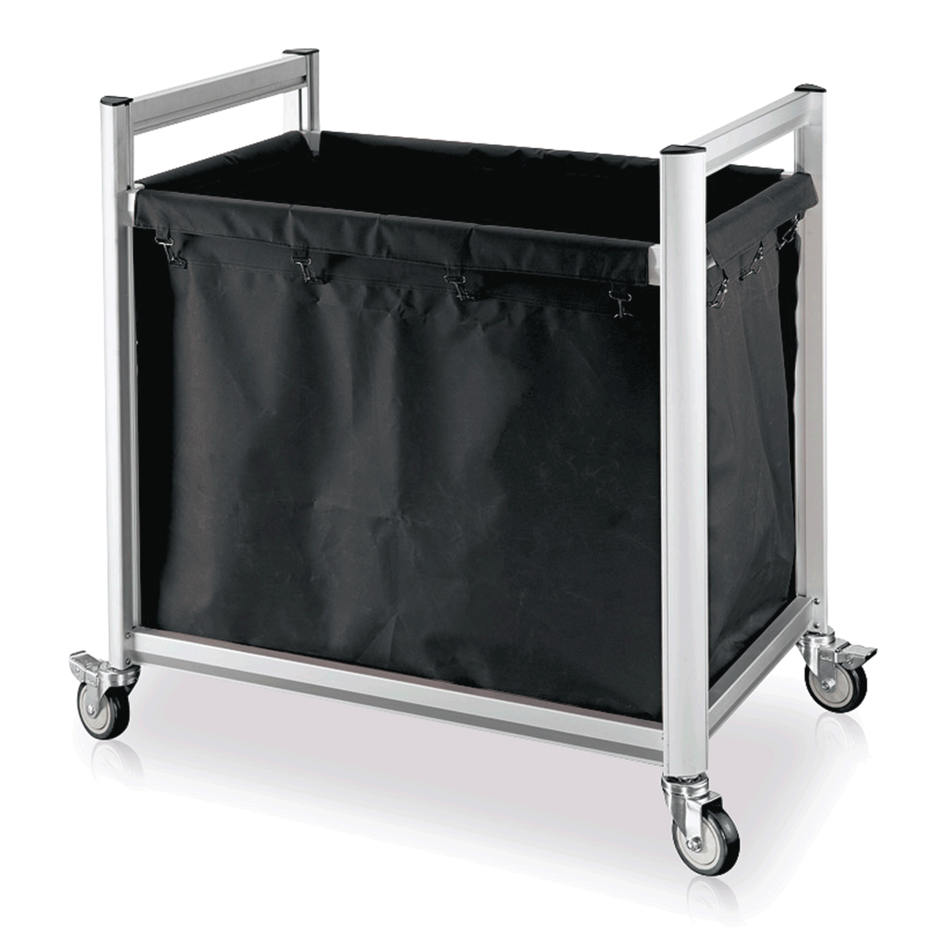 Wäschewagen, 94 x 65 x 105 cm, Aluminium, Polyesterfaserstoff 