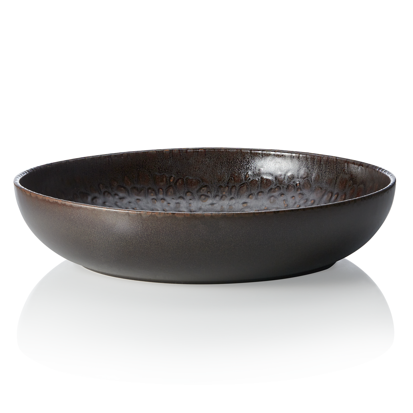 Schale ROCKZZERO, Ø 33 cm, 3 ltr., one metallic brown, Steinzeug 