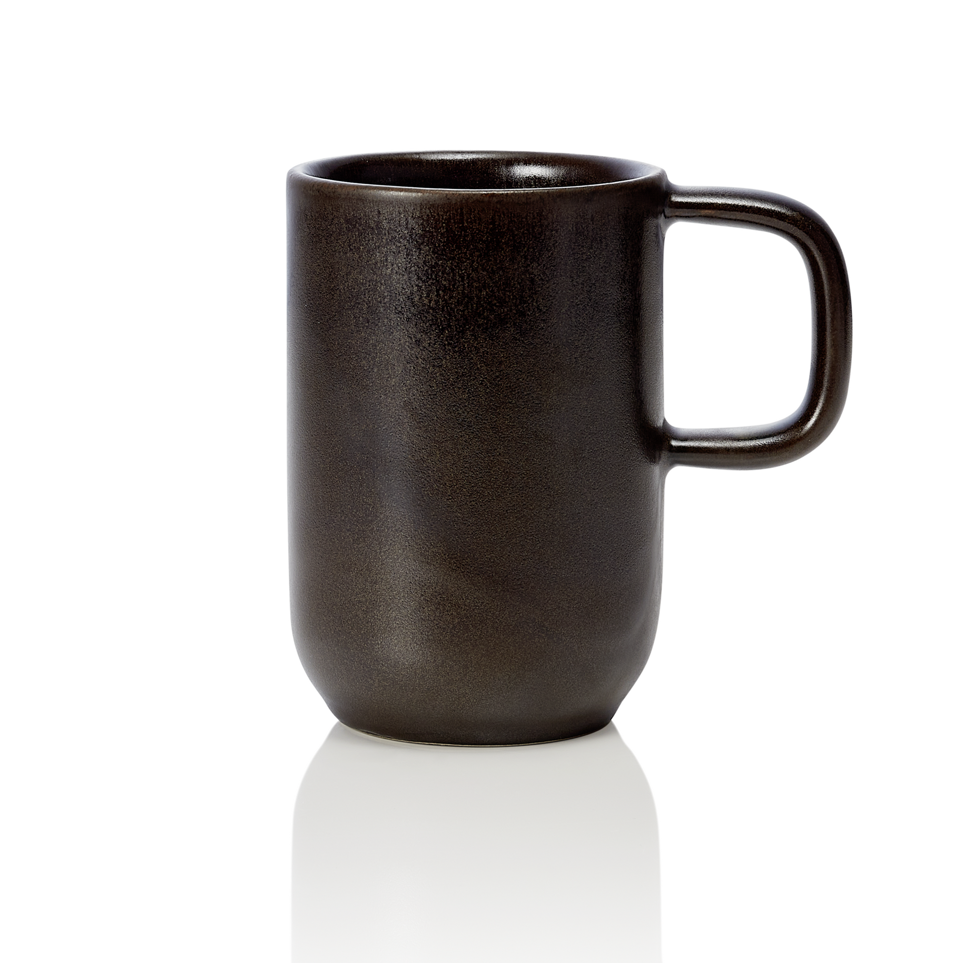 Becher ROCKZZERO, 370 ml, Set á 6 Stück, one metallic brown, Steinzeug 