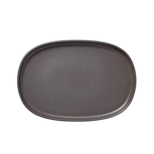 Platte Set ROCKZZERO, 33 x 23 cm, Set á 4 Stück, one stone grey, Steinzeug 