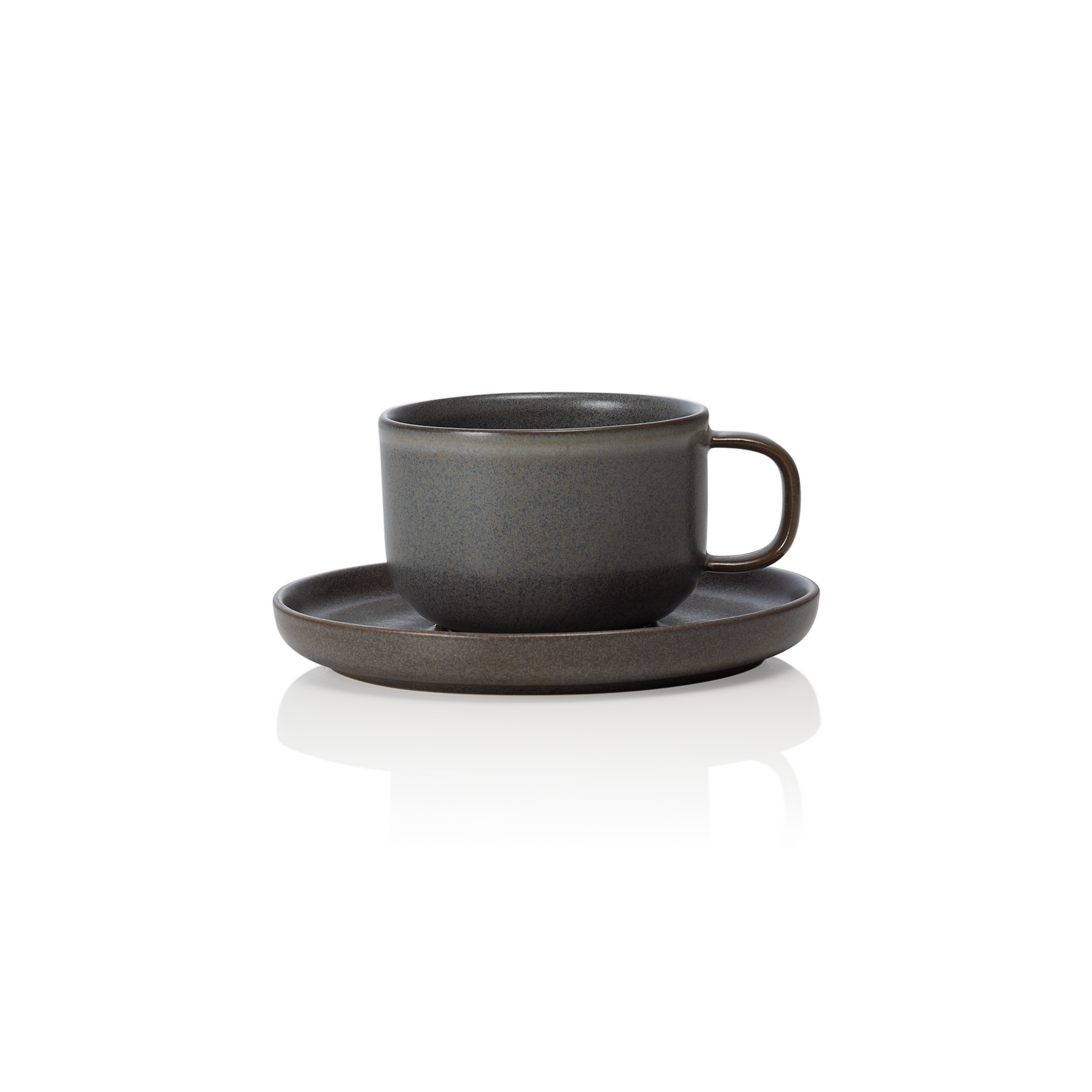 Ober- und Untertasse Set ROCKZZERO, 220 ml, Set á 6 Stück, one stone grey, Steinzeug 