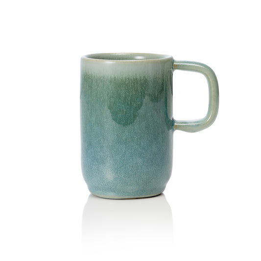 Becher Set ROCKZZERO ONE MYRTLE GREEN, 370 ml, Set á 6 Stück, myrtle green, Steinzeug 