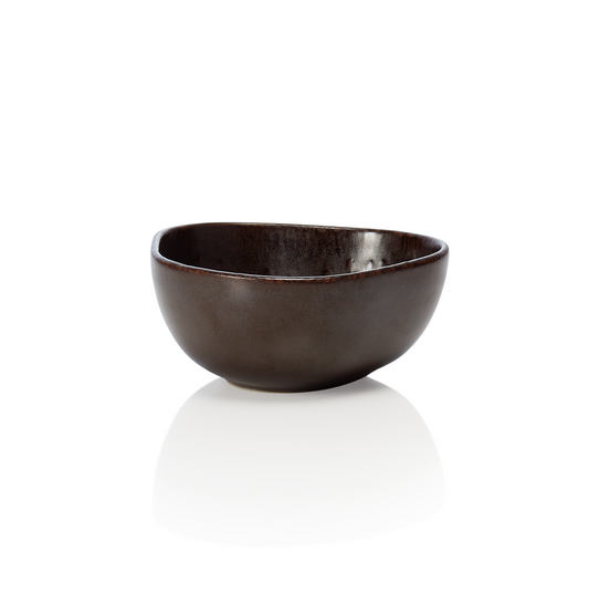 Schale Set ROCKZZERO, tief, Ø 11,5 cm, 0,2 ltr., Set á 6 Stück, organic metallic brown, Steinzeug 