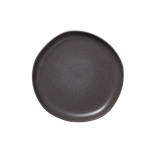 Teller Set ROCKZZERO, flach, Ø 22 cm, Set á 6 Stück, organic stone grey, Steinzeug 