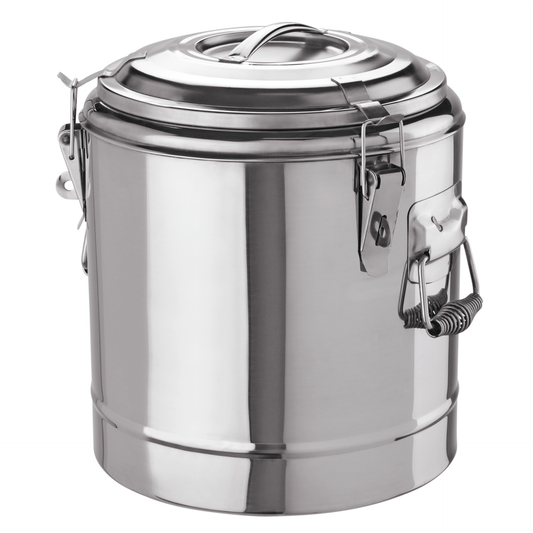 Thermospeisetransportbehälter, 35 ltr., Ø 40 cm, Chromnickelstahl 