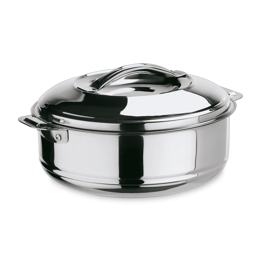 Thermospeisetransportbehälter, 10 ltr., Ø 33 cm, Chromnickelstahl 