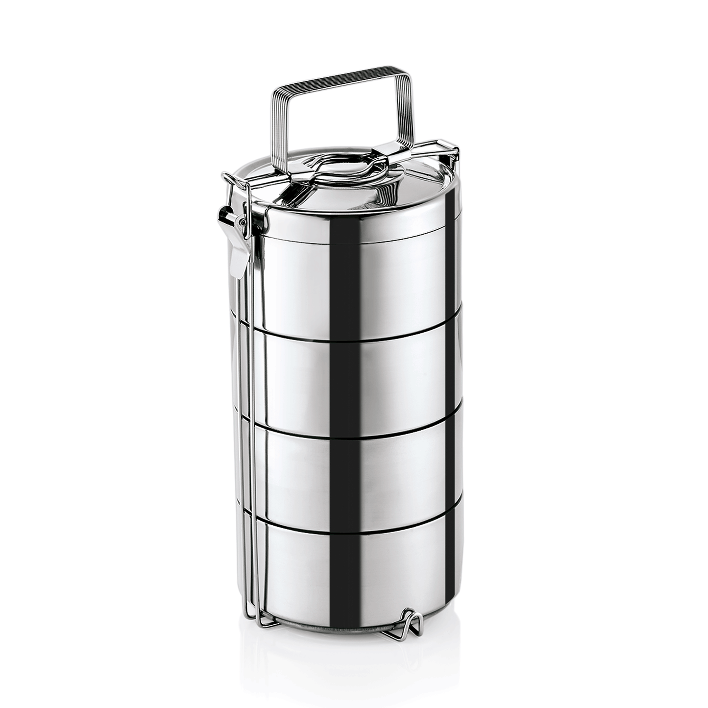 Thermoetagentransportbehälter mit 3 Speiseeinsätzen á 0,6 ltr., Edelstahl 