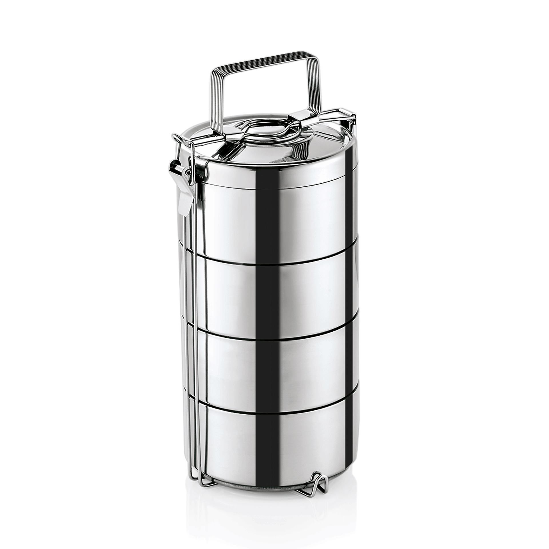 Thermoetagentransportbehälter mit 3 Speiseeinsätzen á 0,6 ltr., Edelstahl 